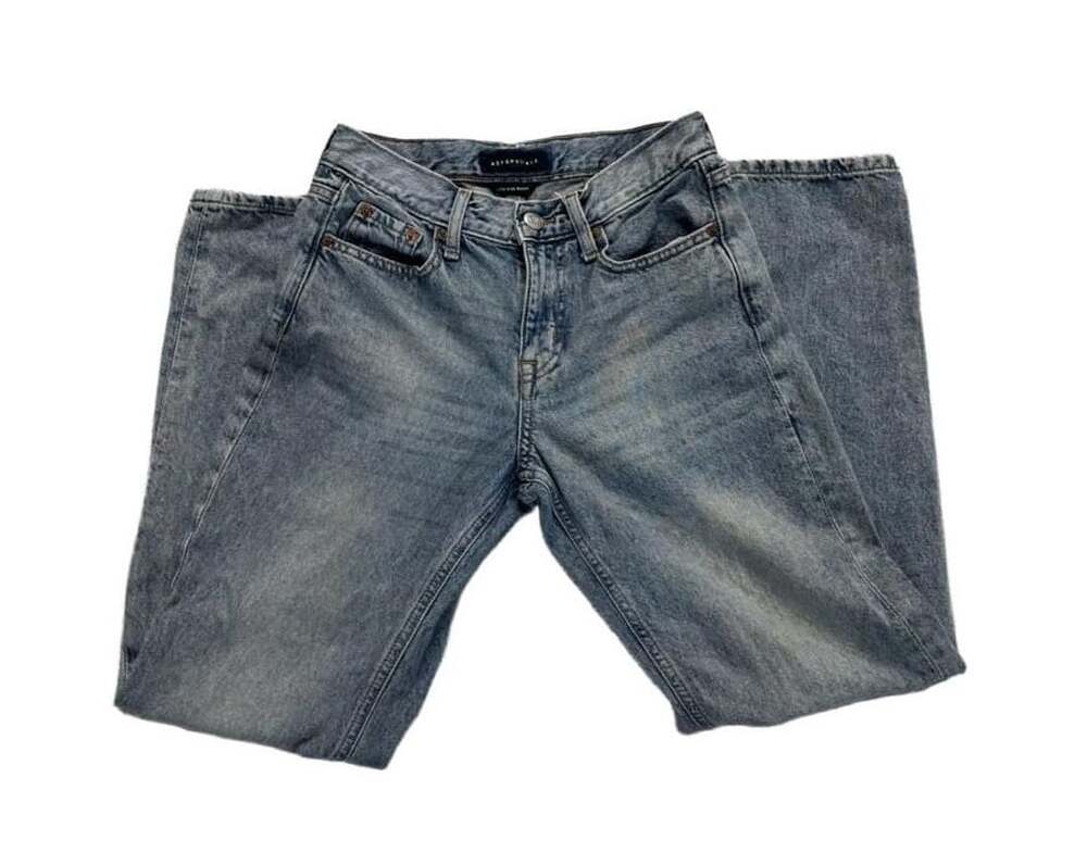 Aeropostale Low Rise Baggy Denim Jeans Light Wash Size 0S